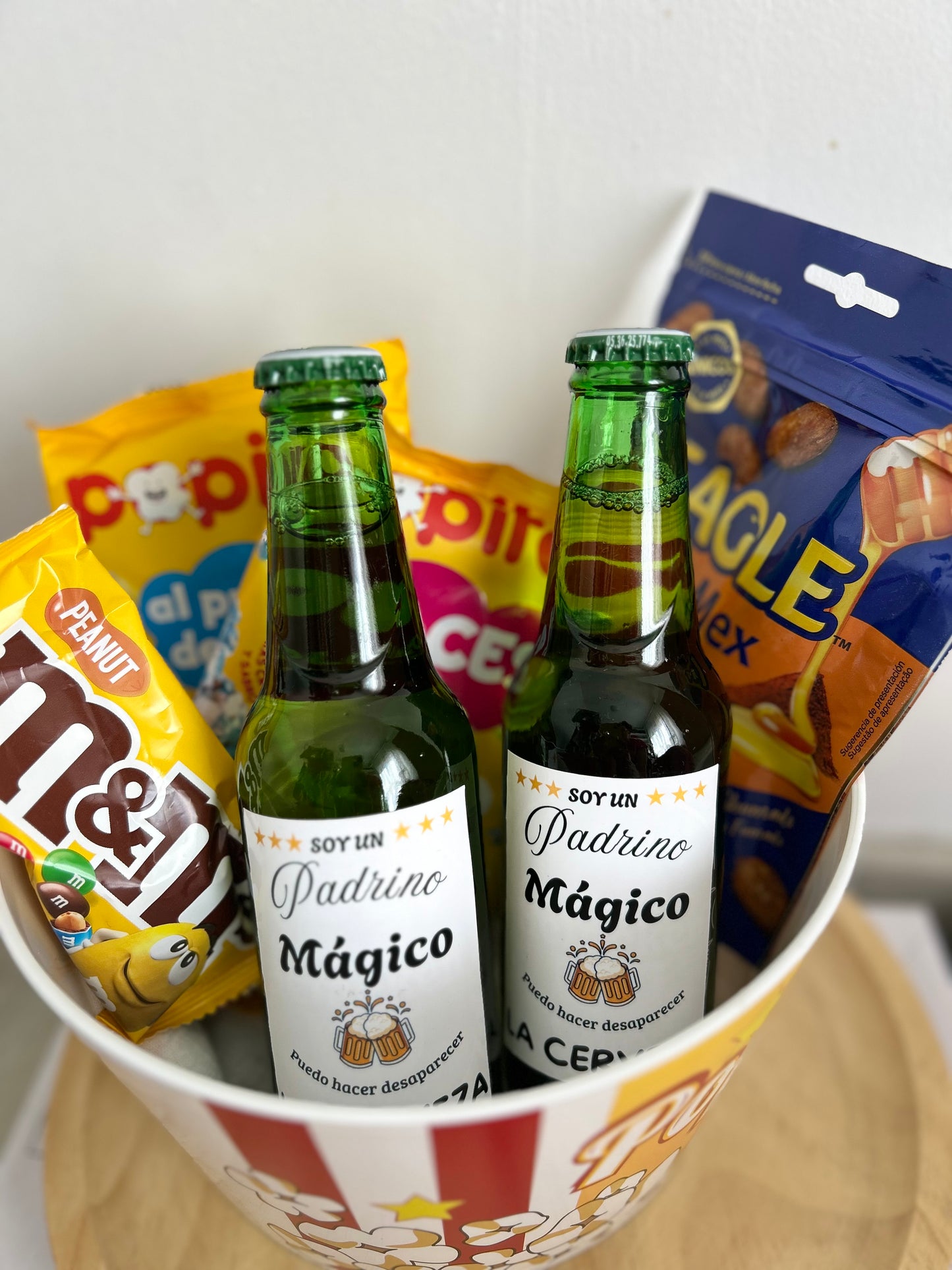 Cubo Palomitas personalizado Padrino