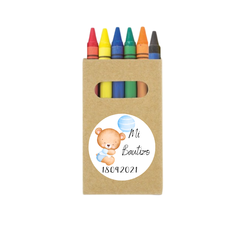 Cajita ceras personalizadas Baautizo