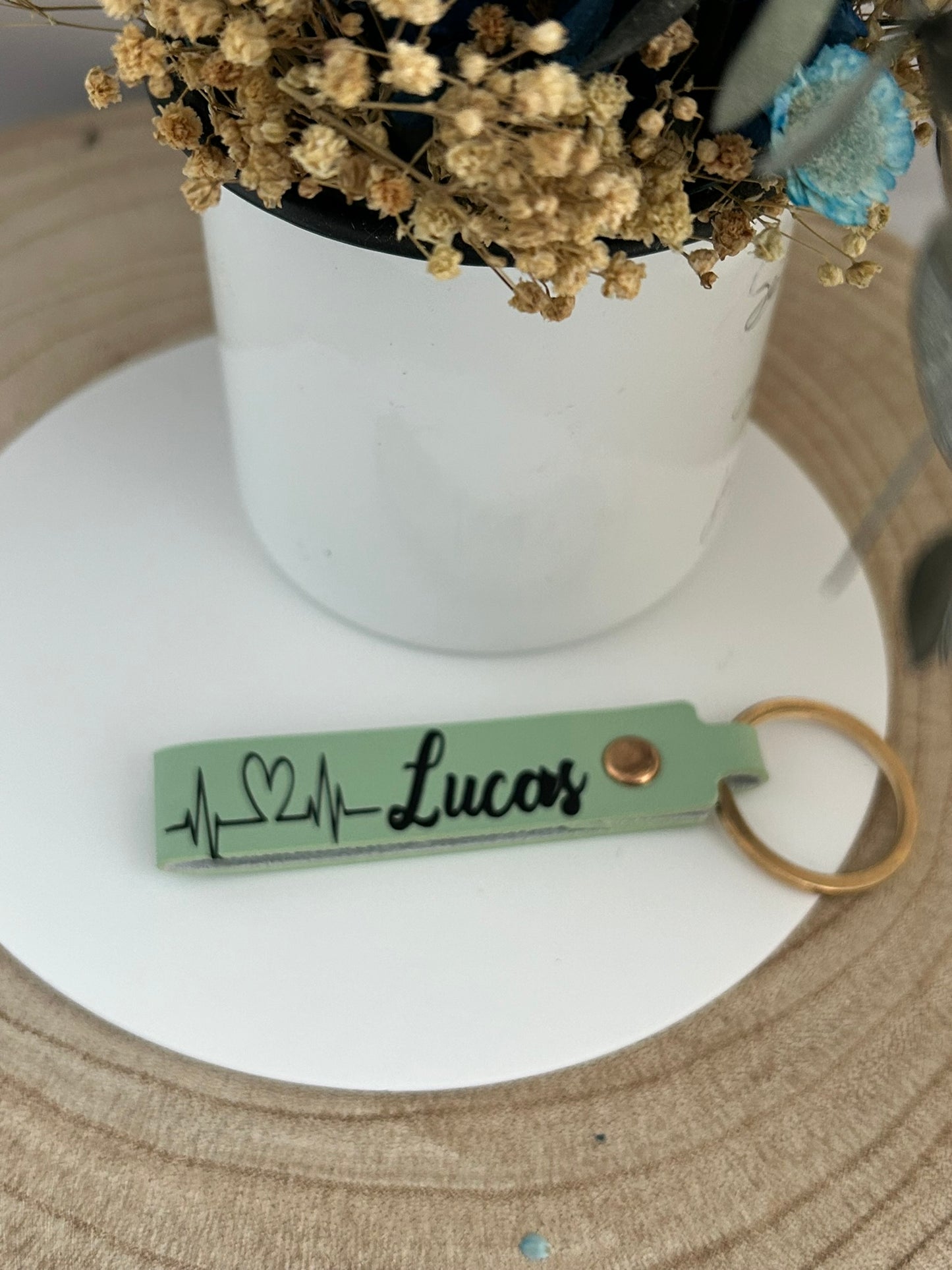 Llavero polipiel personalizado