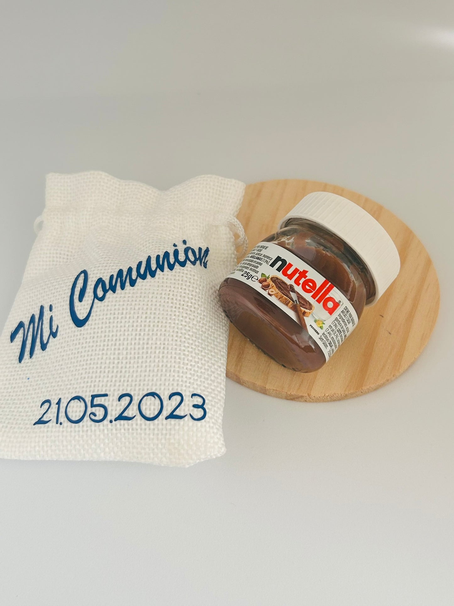 Mini Nutella con bolsita personalizada