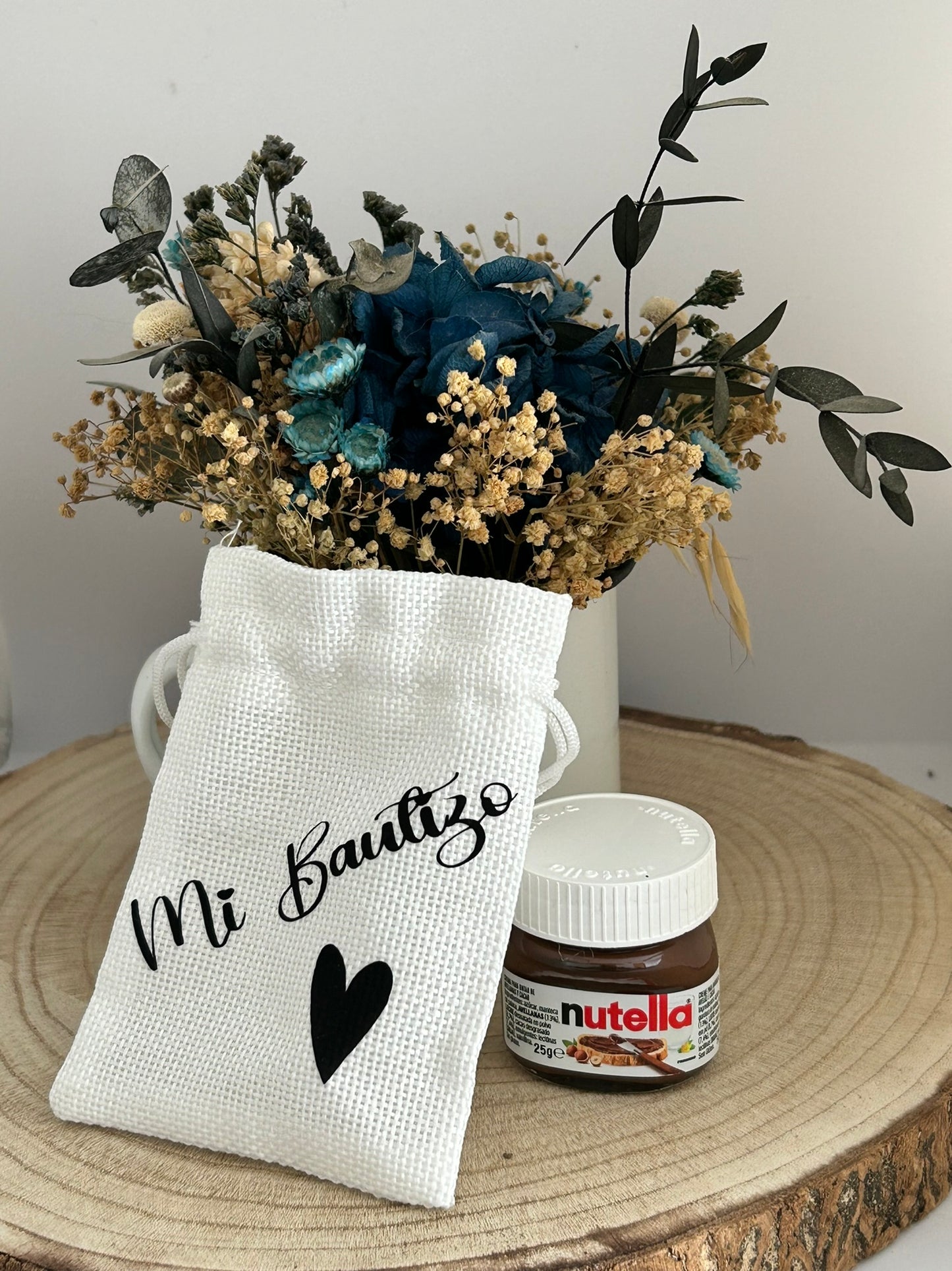 Mini Nutella con bolsita personalizada