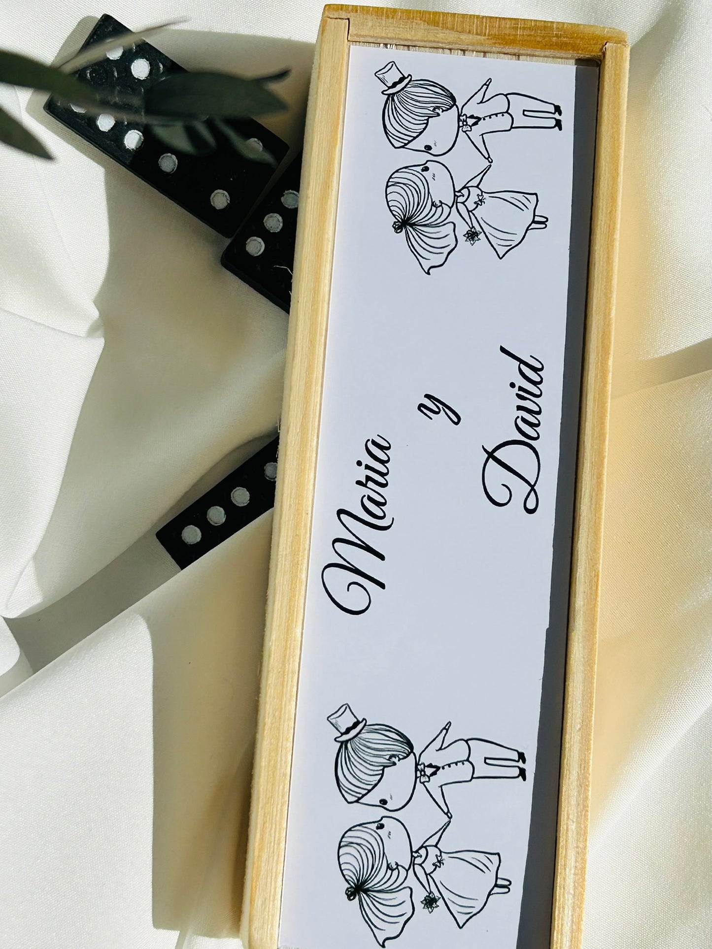 Dominó personalizado Boda